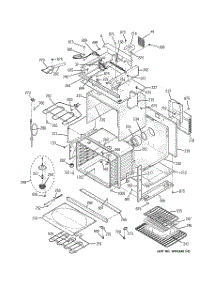 05 - Body With Microwave Support parts for Ge Oven JT965SF2SS from AppliancePartsPros.com