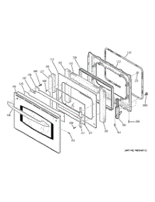06 - Door parts for Ge Oven JT965SK1SS from AppliancePartsPros.com