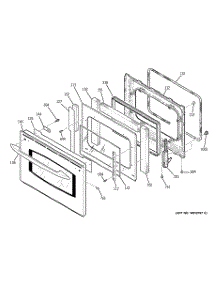 06 - Door parts for Ge Oven JT965SF2SS from AppliancePartsPros.com