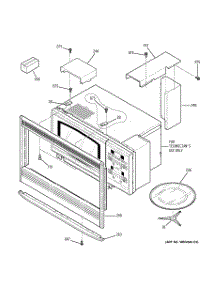 04 - Microwave Enclosure parts for Ge Oven JT965SF3SS from AppliancePartsPros.com
