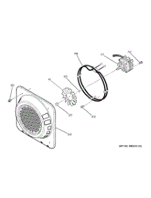 08 - Convection Fan parts for Ge Oven JT965SF2SS from AppliancePartsPros.com
