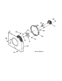 04 - Fan Assembly parts for Ge Oven JK910WA3WW from AppliancePartsPros.com
