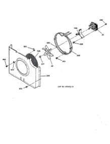 05 - Fan Assembly parts for Ge Oven JKP18WA2WW from AppliancePartsPros.com