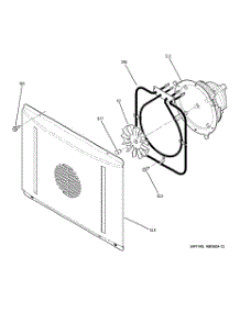 07 - Convection Fan parts for Ge Oven ZPRASHANT from AppliancePartsPros.com