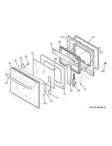 05 - Door parts for Ge Oven PK956WM5WW from AppliancePartsPros.com