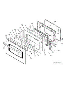 06 - Door parts for Ge Oven JT965SK2SS from AppliancePartsPros.com