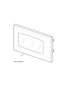 03 - Microwave Door parts for Ge Oven JT965BF1BB from AppliancePartsPros.com