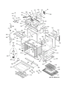 05 - Body With Microwave Support parts for Ge Oven JT965BF1BB from AppliancePartsPros.com