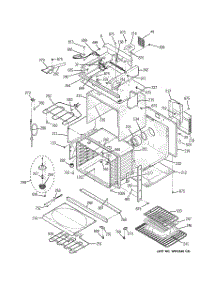 05 - Body With Microwave Support parts for Ge Oven JT965WF6WW from AppliancePartsPros.com