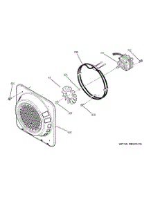 08 - Convection Fan parts for Ge Oven JT965BF1BB from AppliancePartsPros.com