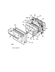 03 - Door parts for Ge Oven JCKP15WA1WW from AppliancePartsPros.com