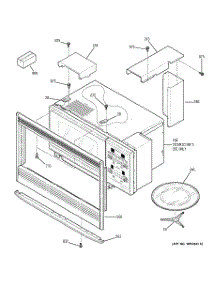04 - Microwave Enclosure parts for Ge Oven JT965CF1CC from AppliancePartsPros.com