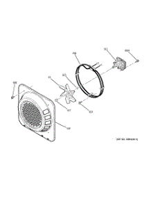 07 - Convection Fan parts for Ge Oven JTP56WD1WW from AppliancePartsPros.com