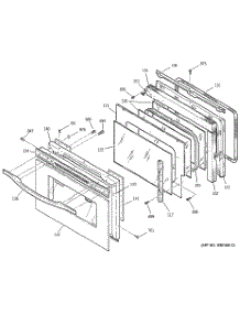 03 - Door parts for Ge Oven JCT910SA4SS from AppliancePartsPros.com