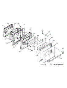 03 - Door parts for Ge Oven JRP15WW6WW from AppliancePartsPros.com