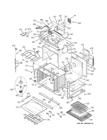 05 - Body With Microwave Support parts for Ge Oven JT965CF4CC from AppliancePartsPros.com
