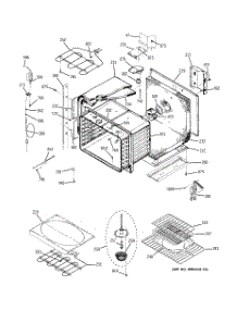 02 - Upper Body parts for Ge Oven JTP56SD1SS from AppliancePartsPros.com