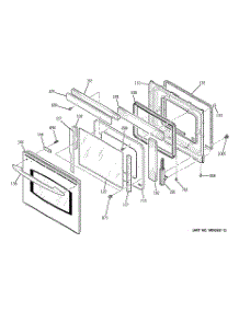 03 - Door parts for Ge Oven JK915SF1SS from AppliancePartsPros.com