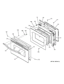 05 - Door parts for Ge Oven JTP56SD1SS from AppliancePartsPros.com