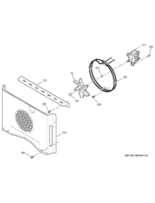 07 - Convection Fan parts for Ge Oven JT950CA4CC from AppliancePartsPros.com