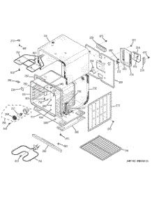 04 - Lower Body parts for Ge Oven JKP27WD1WW from AppliancePartsPros.com