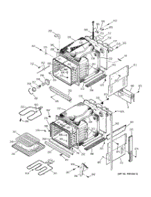 02 - Body Parts parts for Ge Oven JKP27BA3BB from AppliancePartsPros.com