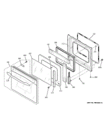 05 - Door parts for Ge Oven JK955BF1BB from AppliancePartsPros.com