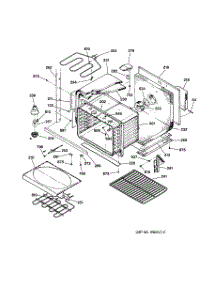 04 - Lower Body parts for Ge Oven JT950BA2BB from AppliancePartsPros.com