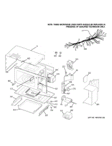 02 - Microwave Body Parts parts for Ge Oven JT965SK3SS from AppliancePartsPros.com