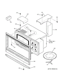 04 - Microwave Enclosure parts for Ge Oven JT965SK3SS from AppliancePartsPros.com