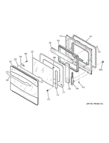 05 - Door parts for Ge Oven PK956SM3SS from AppliancePartsPros.com