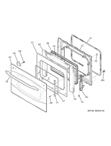 03 - Door parts for Ge Oven PT920SM1SS from AppliancePartsPros.com