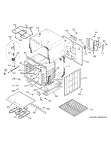 04 - Lower Body parts for Ge Oven JKP56BD1BB from AppliancePartsPros.com