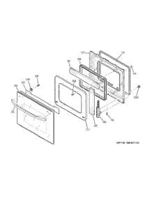 07 - Door parts for Ge Oven JKP90DP2CC from AppliancePartsPros.com