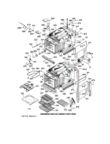 02 - Body Parts parts for Ge Oven JKP56BA1BB from AppliancePartsPros.com