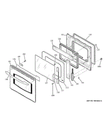 03 - Door parts for Ge Oven PCK916BM3BB from AppliancePartsPros.com