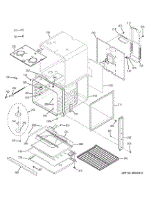 06 - Body With Microwave Support parts for Ge Oven JKP90DP2WW from AppliancePartsPros.com