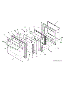 05 - Door parts for Ge Oven JKP56CD1CC from AppliancePartsPros.com