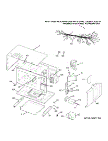 02 - Microwave Body Parts parts for Ge Oven JKP90SM2SS from AppliancePartsPros.com