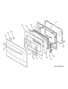 03 - Door parts for Ge Oven PT920SP3SS from AppliancePartsPros.com