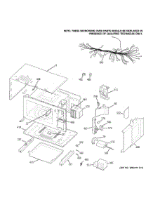 02 - Microwave Body Parts parts for Ge Oven JKP90SP3SS from AppliancePartsPros.com
