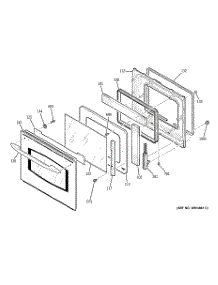 03 - Door parts for Ge Oven JCKP70SP1SS from AppliancePartsPros.com