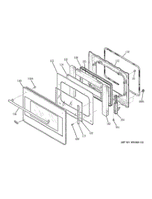 05 - Door parts for Ge Oven ZET2SM2SS from AppliancePartsPros.com