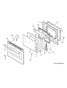 05 - Door parts for Ge Oven ZET958SM1SS from AppliancePartsPros.com