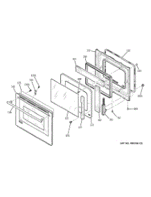 05 - Door parts for Ge Oven ZEK958WF7WW from AppliancePartsPros.com