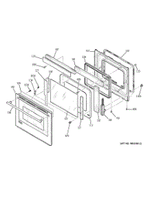 05 - Door parts for Ge Oven ZEK958WF5WW from AppliancePartsPros.com
