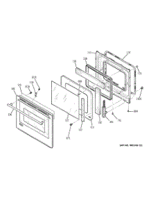 05 - Door parts for Ge Oven ZEK958SF7SS from AppliancePartsPros.com