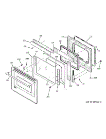 05 - Door parts for Ge Oven ZEK958WF1WW from AppliancePartsPros.com