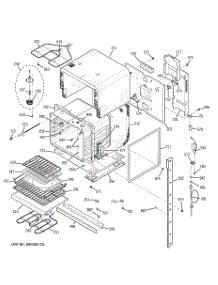 02 - Upper Body parts for Ge Oven ZEK958BF1BB from AppliancePartsPros.com