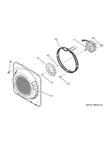 07 - Convection Fan parts for Ge Oven ZEK958BF3BB from AppliancePartsPros.com